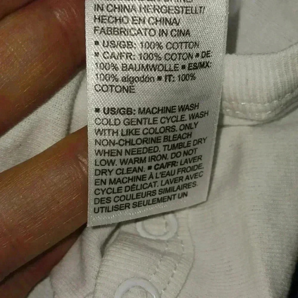 NWOT - Handmade White New Born Bodysuit - Highland Cow Bunny - Picture 4 of 5